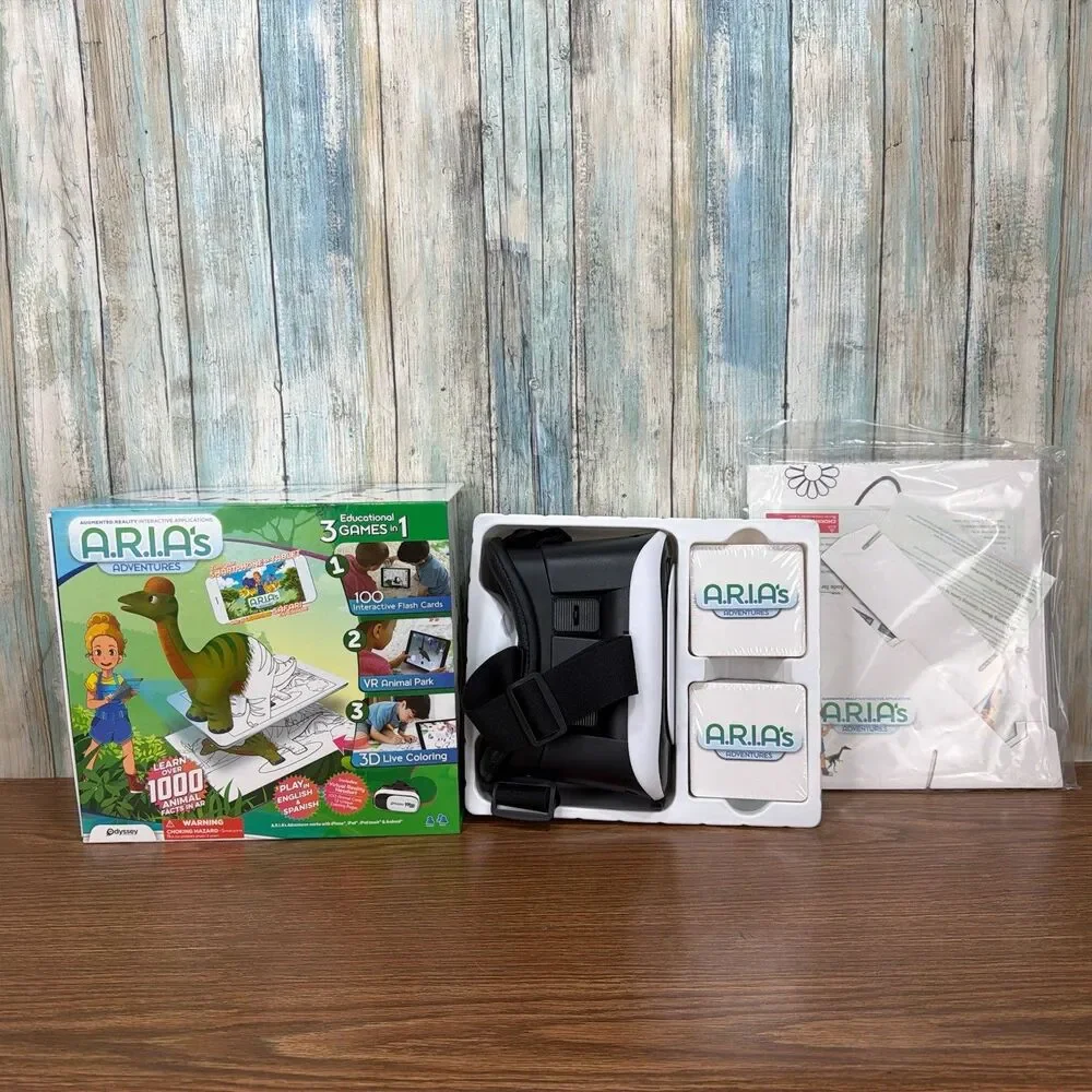 Odyssey Toys ARIA's Adventures Educational Gaming System VR Headset AR Cards